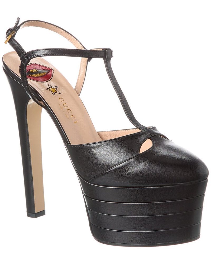 Gucci Leather Platform Pump - Barde
