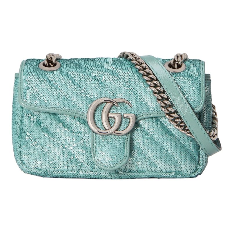 Gucci Gg Marmont Mini Sequin Shoulder Bag - Barde