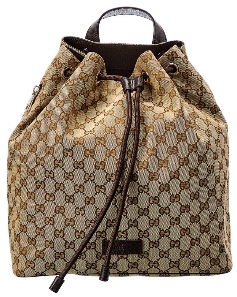 Gucci GG Canvas & Leather Backpack - Barde