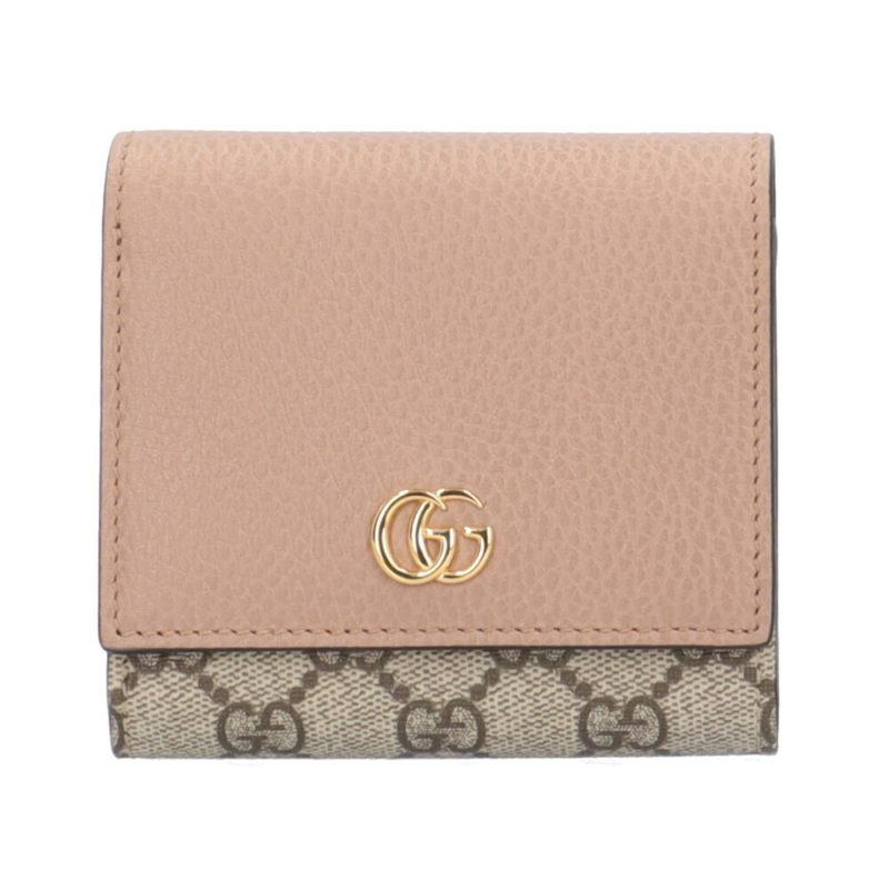 Gucci  pink Gg Supreme Wallet (Bi-Fold) (Pre-Owned) - Barde