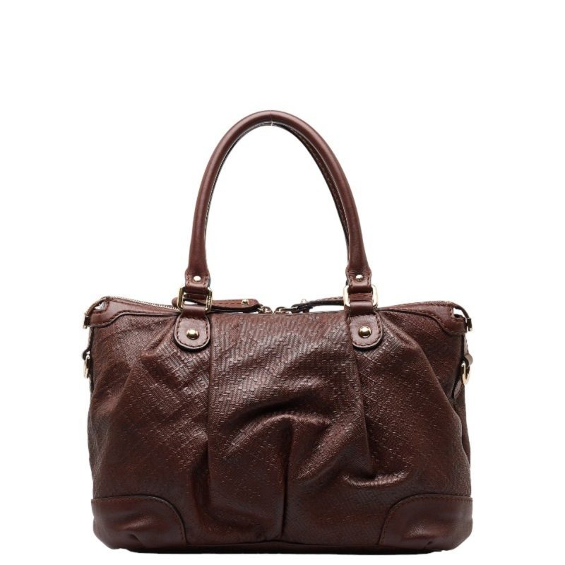 Gucci  Canvas Leather Handbag (Pre-Owned) - Barde - Image 3