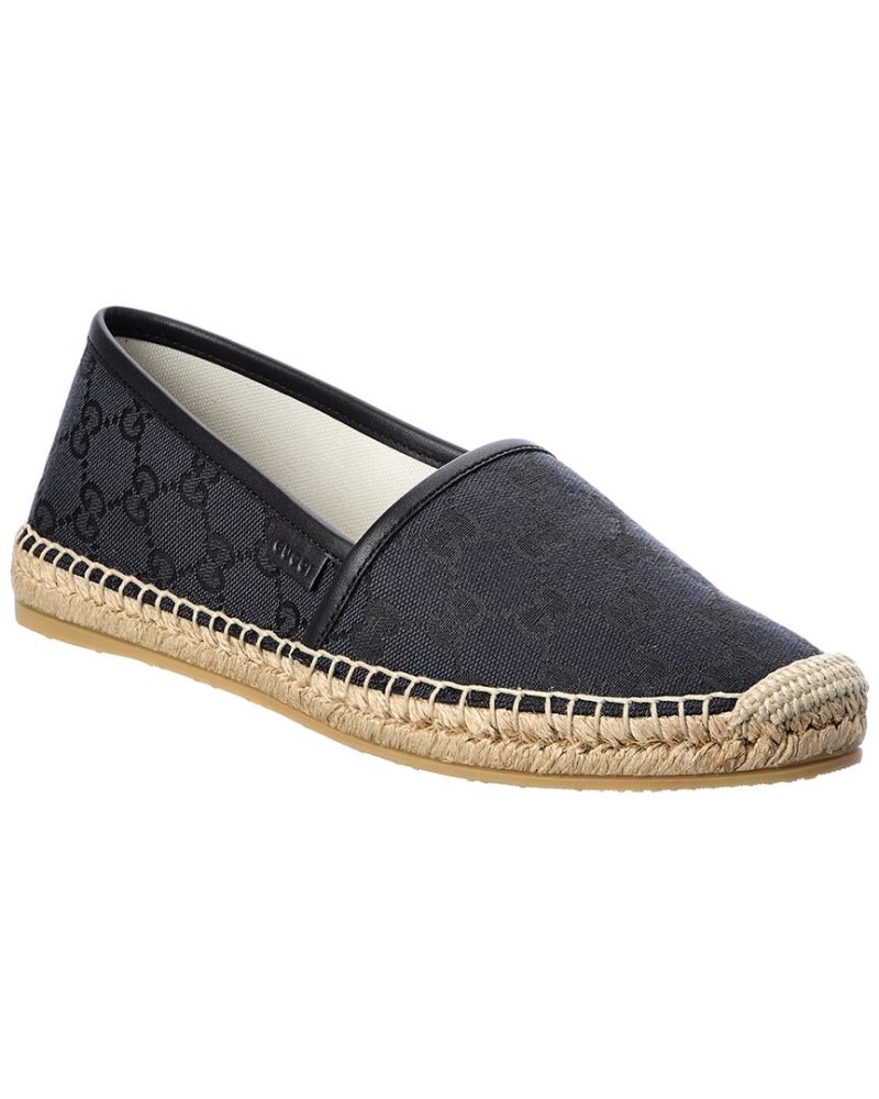 Gucci GG Canvas & Leather Espadrille - Barde