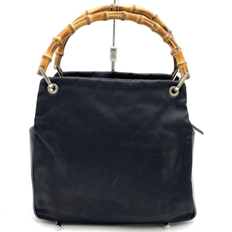 Gucci Bamboo  Nylon Handbag (Pre-Owned) - Barde - Image 2