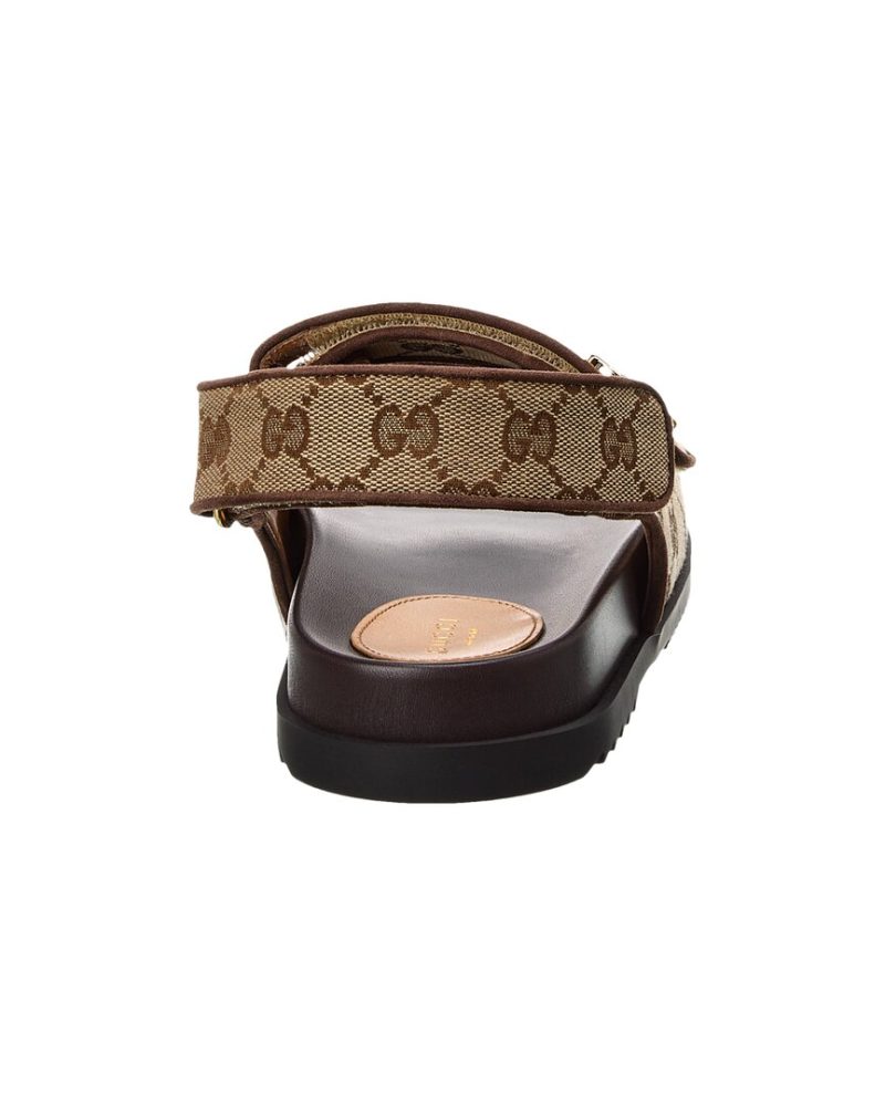 Gucci GG Canvas & Leather Sandal - Barde - Image 3