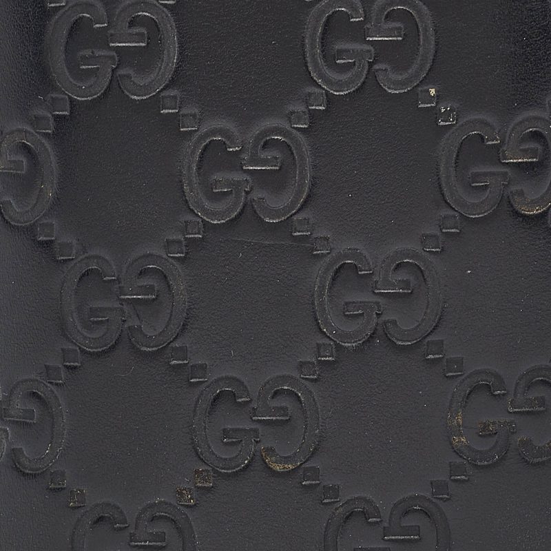 Gucci Black Guccissima Leather Bifold Long Wallet - Barde - Image 4