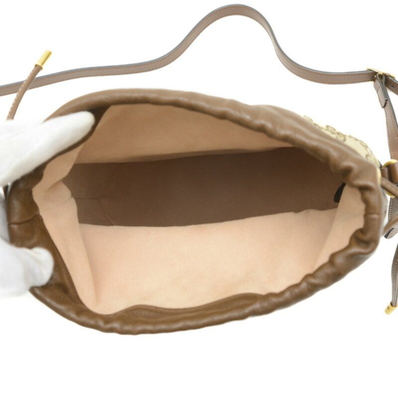Gucci  Canvas Leather Shoulder Bag (Pre-Owned) - Barde - Image 6