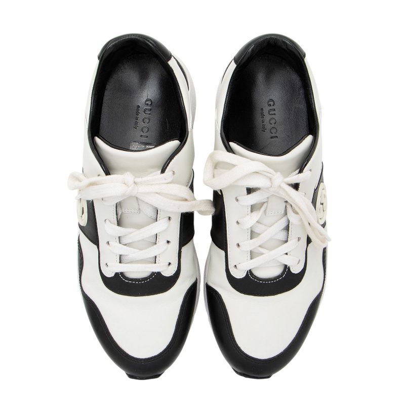 Gucci Leather Interlocking G Sneakers - Barde - Image 5