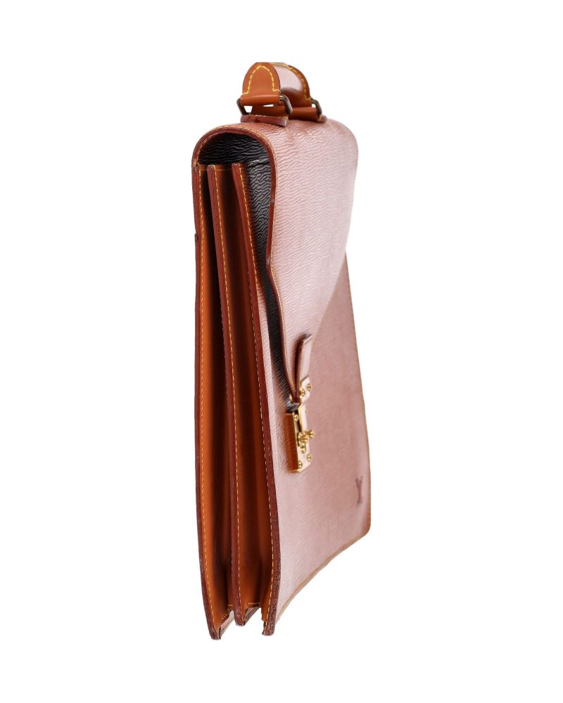Louis Vuitton Serviette Conseiller Briefcase in Brown Epi Leather - Barde - Image 4
