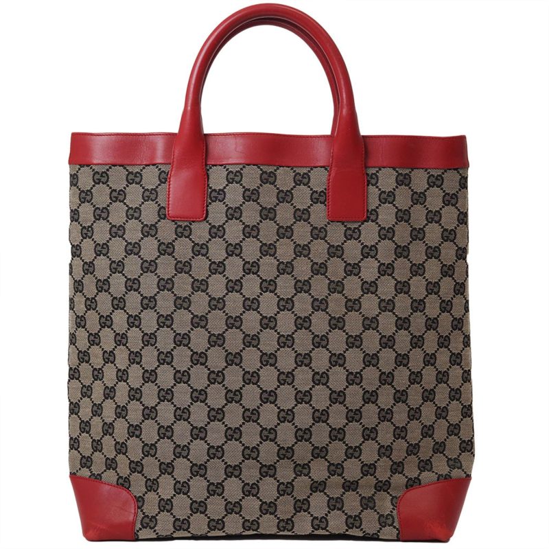 Gucci Gg Canvas   Color Canvas Leather Handbag Tote Bag (Pre-Owned) - Barde