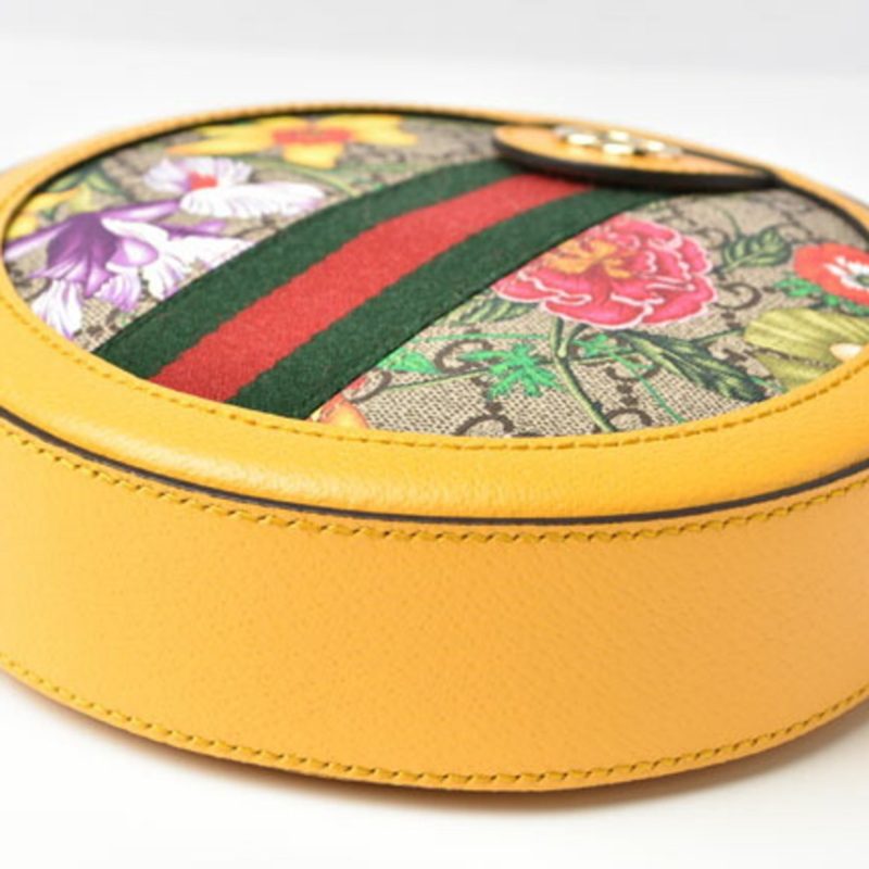 Gucci Flora  Gg Supreme Leather Shoulder Bag (Pre-Owned) - Barde - Image 5