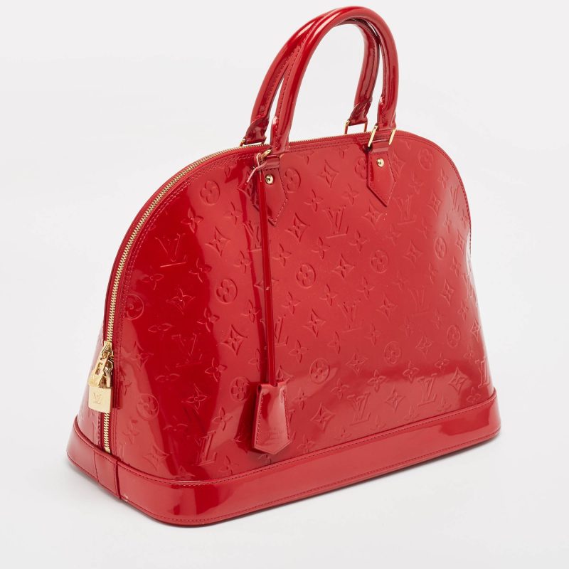 Louis Vuitton Pomme D’amour Monogram Vernis Alma Gm Bag - Barde - Image 2