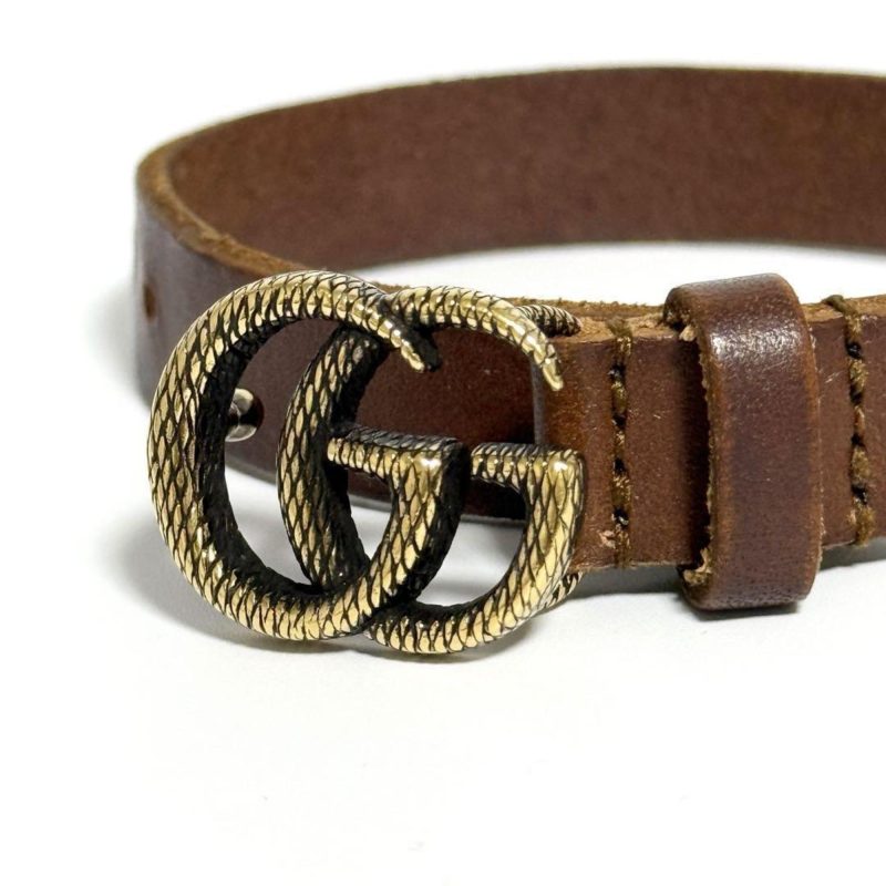 Gucci Leather Metal Charm Bracelet (Pre-Owned) - Barde - Image 5