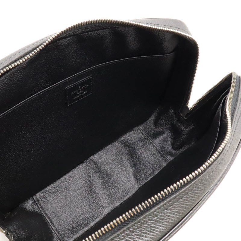 Louis Vuitton Taiga Leather Toiletry Pouch Black - Barde - Image 6