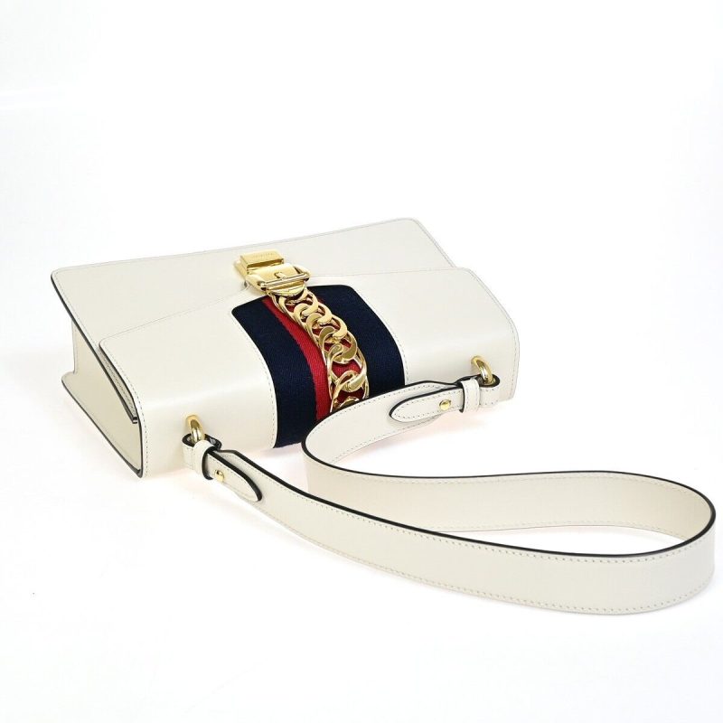 Gucci Sylvie  Leather Shoulder Bag () - Barde - Image 4