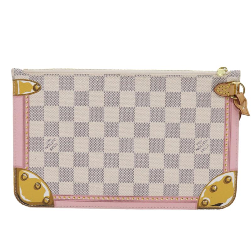 Louis Vuitton Neverfull Pouch  Canvas Clutch Bag - Barde - Image 2