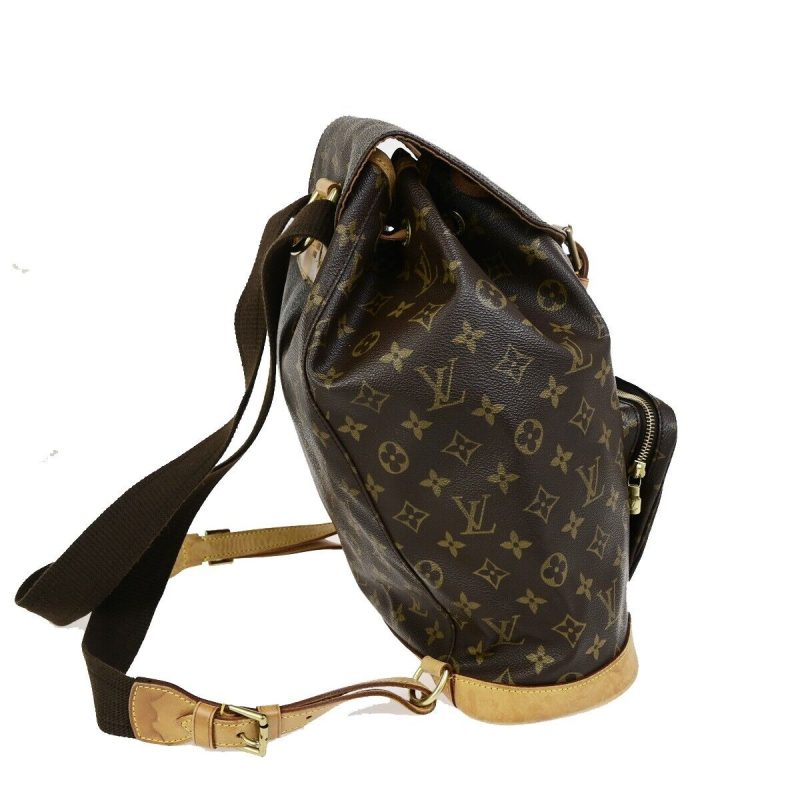 Louis Vuitton Montsouris Gm   Plated Backpack Bag - Barde - Image 4
