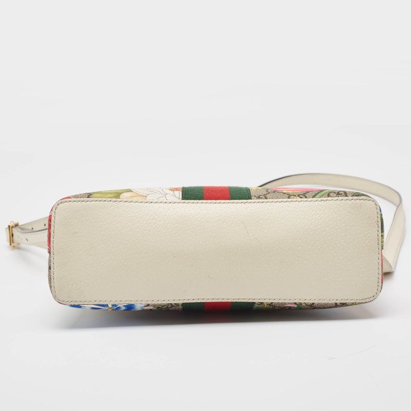 Gucci Off  Gg Supreme Canvas Small Floral Ophidia Shoulder Bag - Barde - Image 5