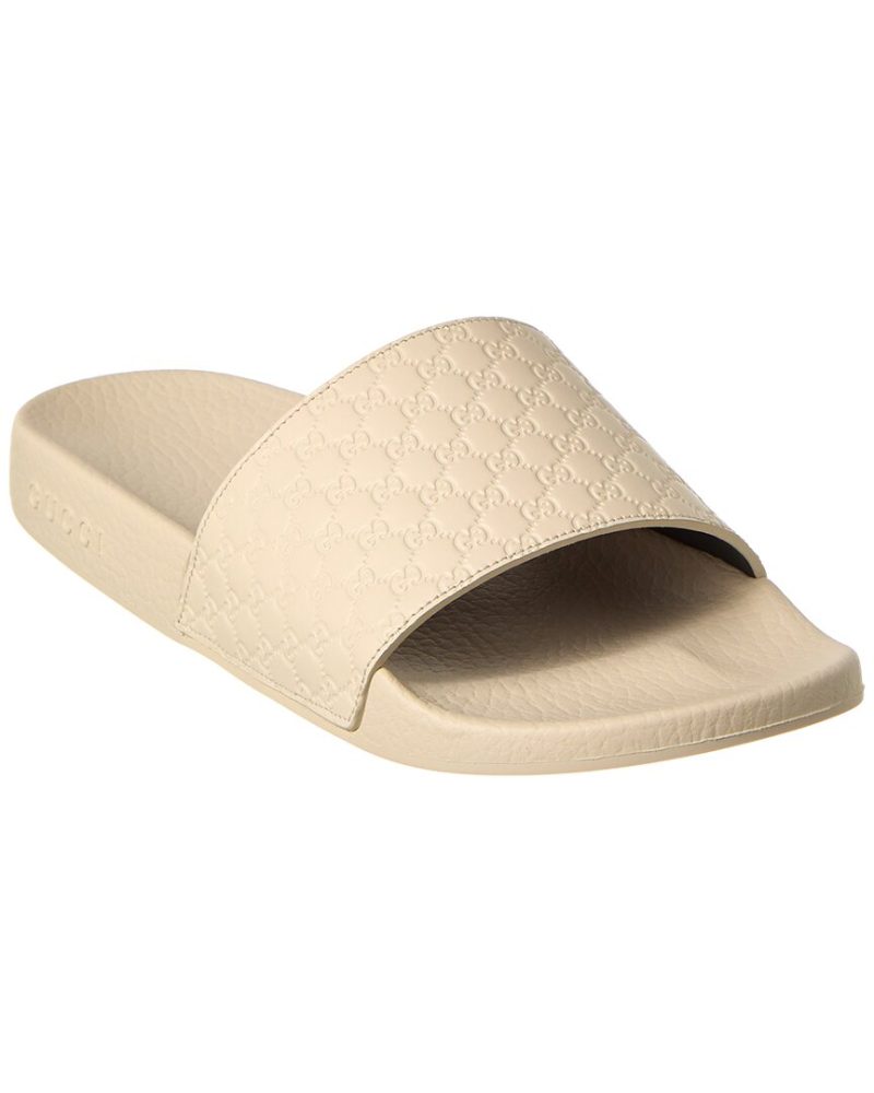 Gucci Microguccissima Leather Slide - Barde