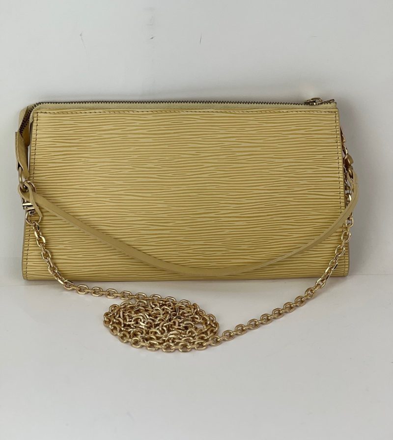 Louis Vuitton Pochette Accessories  Epi 24 Yellow Leather Crossbody Bag - Barde - Image 2
