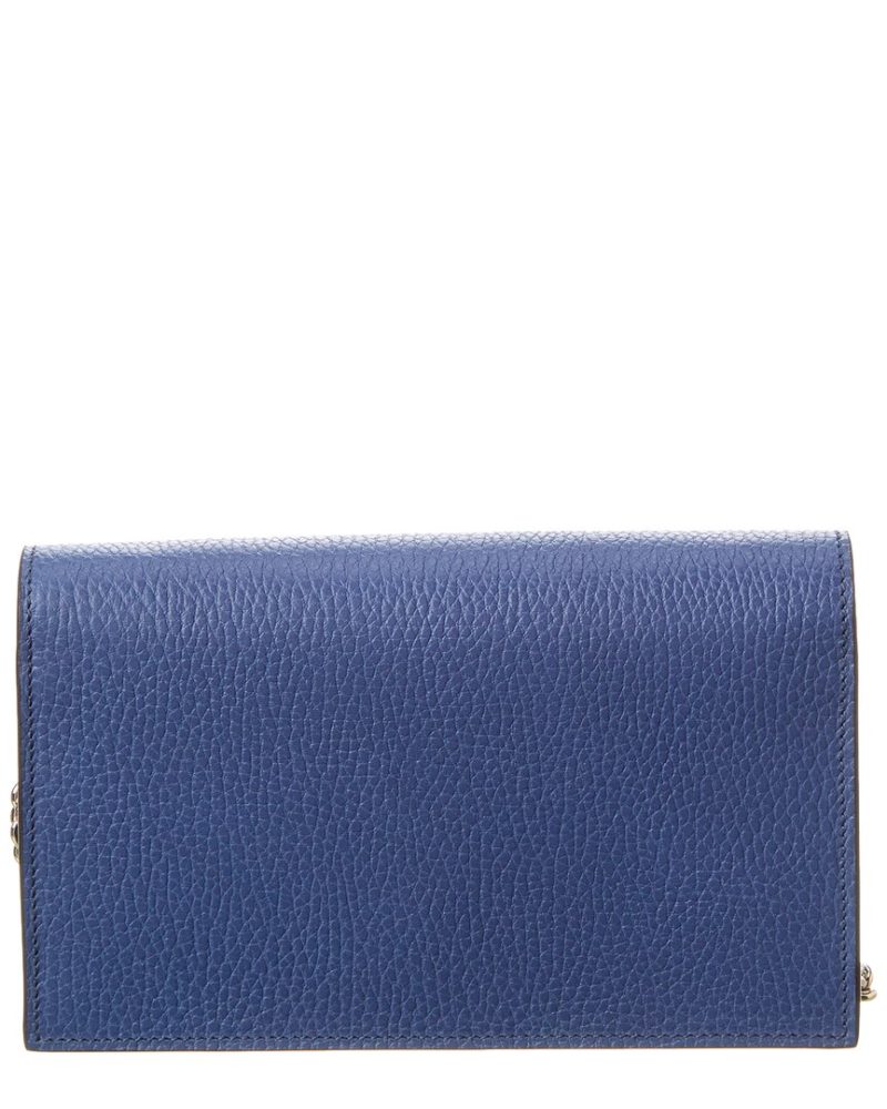 Gucci Interlocking G Leather Wallet On Chain - Barde - Image 2