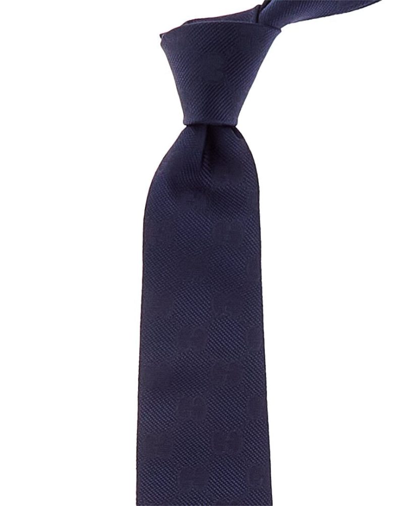 Gucci Navy Silk Tie - Barde