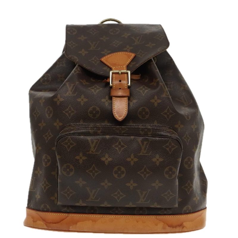 Louis Vuitton Montsouris Gm  Canvas Backpack Bag - Barde
