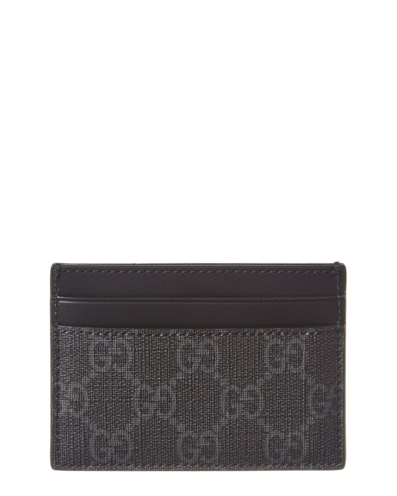 Gucci Kingsnake Print GG Supreme Canvas & Leather Card Case - Barde - Image 2