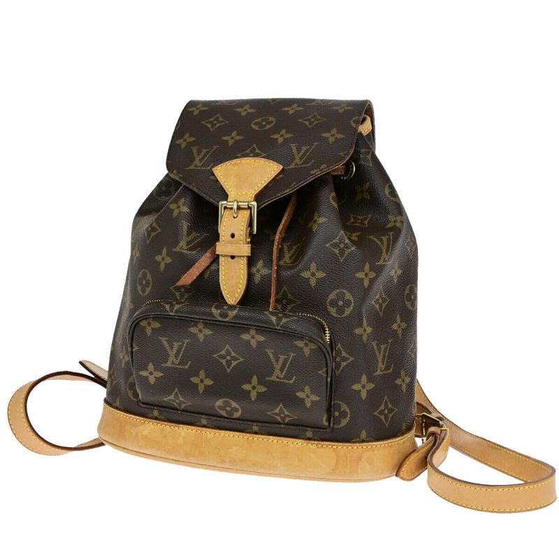 Louis Vuitton Montsouris Mm  Canvas Backpack Bag - Barde