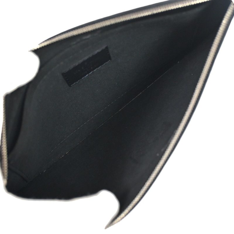 Louis Vuitton Neverfull Pouch  Leather Clutch Bag - Barde - Image 5