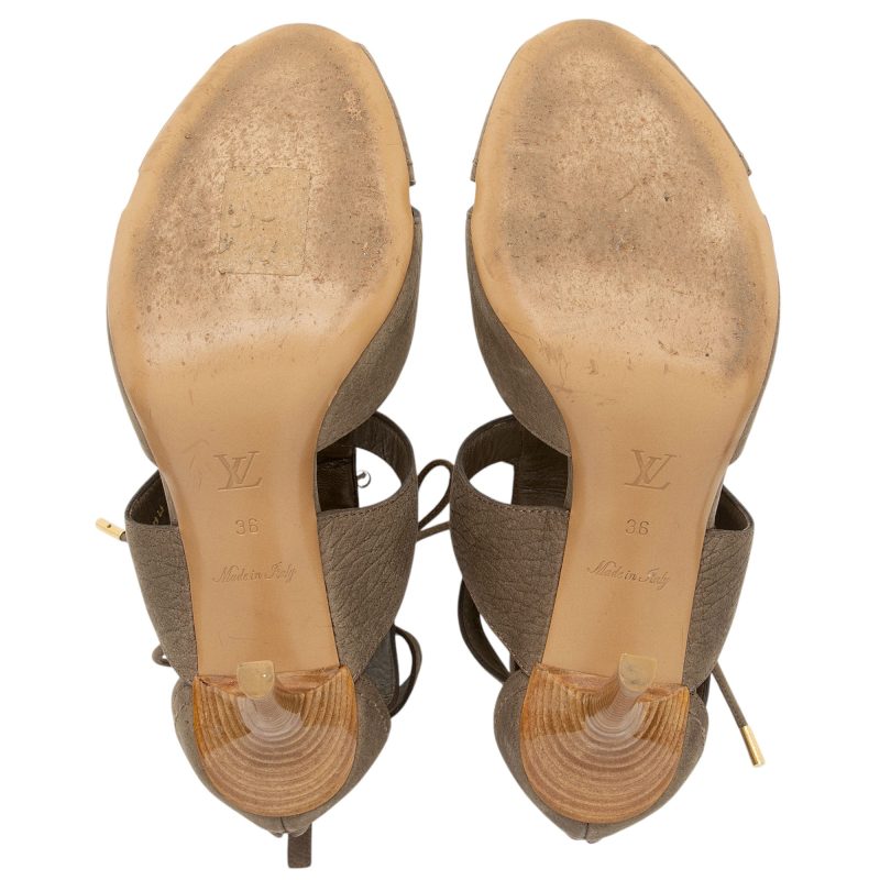 Louis Vuitton Suede Gladiator Sandals - Barde - Image 6
