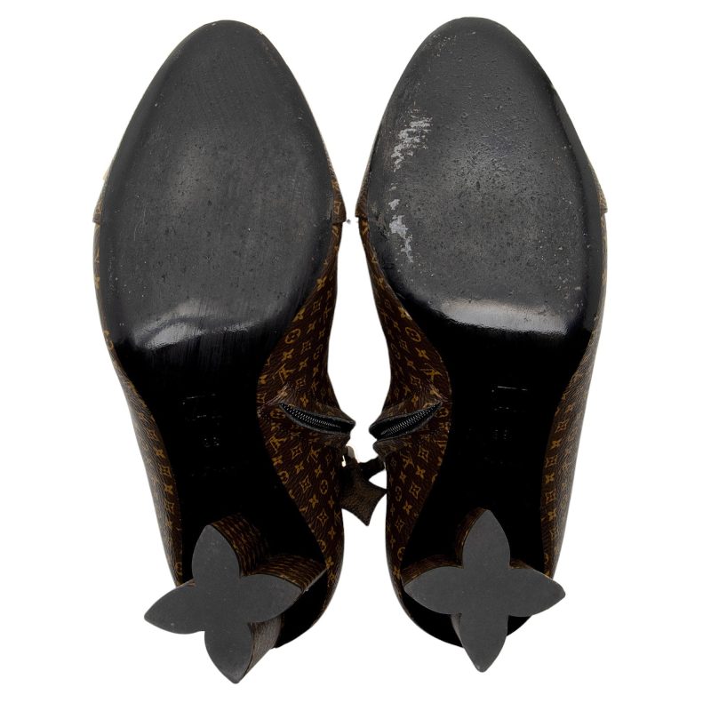 Louis Vuitton Nano Monogram Canvas Silhouette Ankle Boots - Barde - Image 6