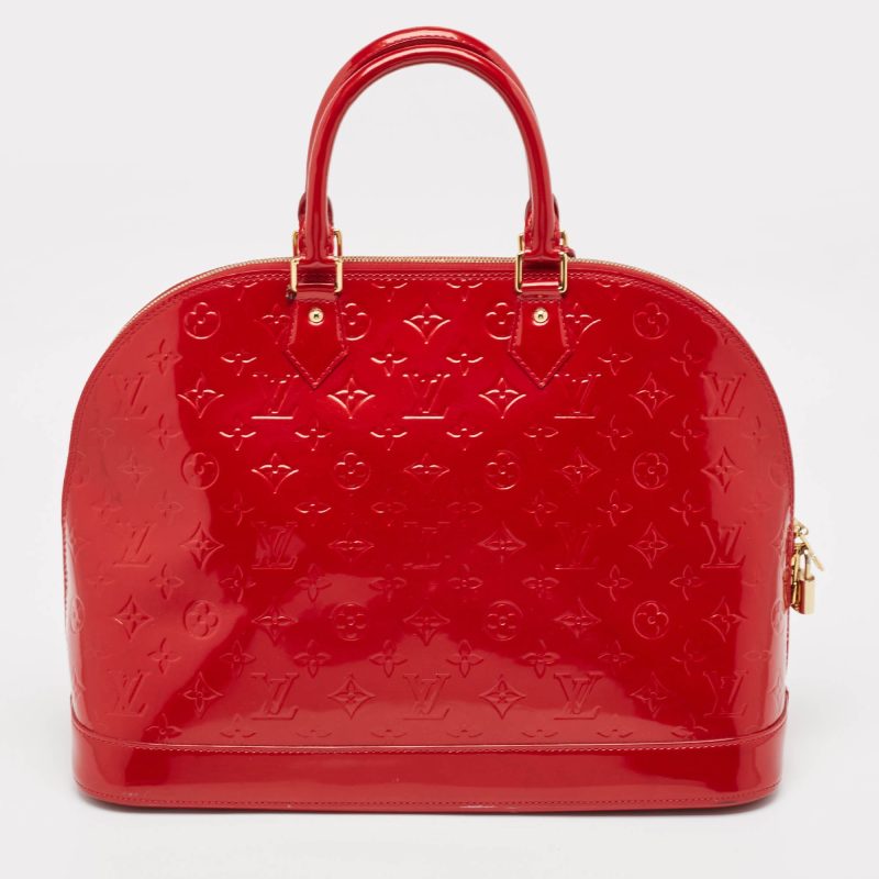 Louis Vuitton Pomme D’amour Monogram Vernis Alma Gm Bag - Barde - Image 3