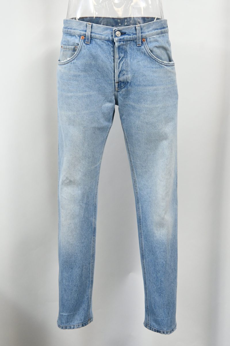 Gucci Washed Mid-Rise Jeans in Blue Cotton Denim - Barde - Image 5
