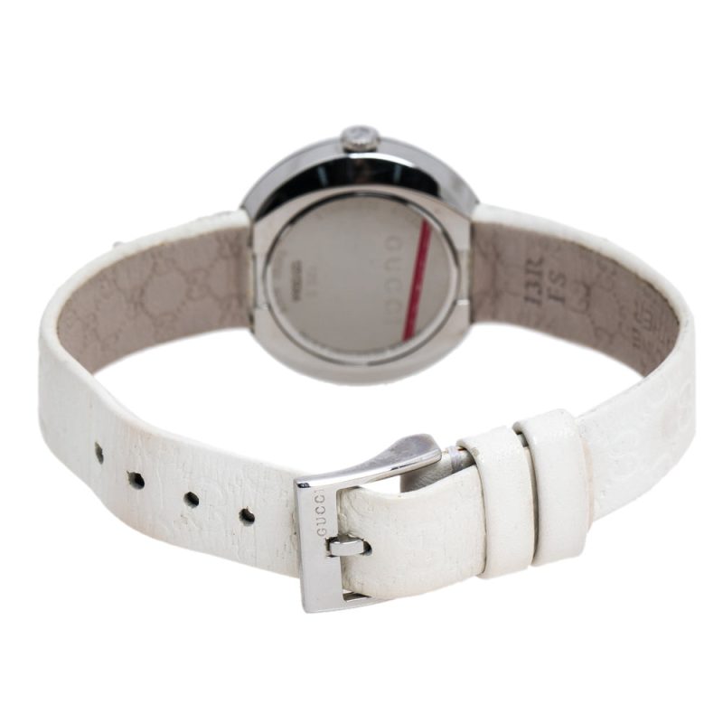 Gucci Silver Stainless Steel U-Play 129.5 Women's Wristwatch 27 Mm - Barde - Image 4