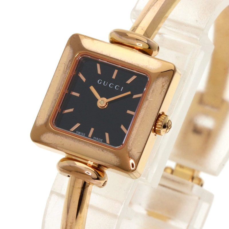 Gucci pink  Plated Wristwatch (Pre-Owned) - Barde - Image 3