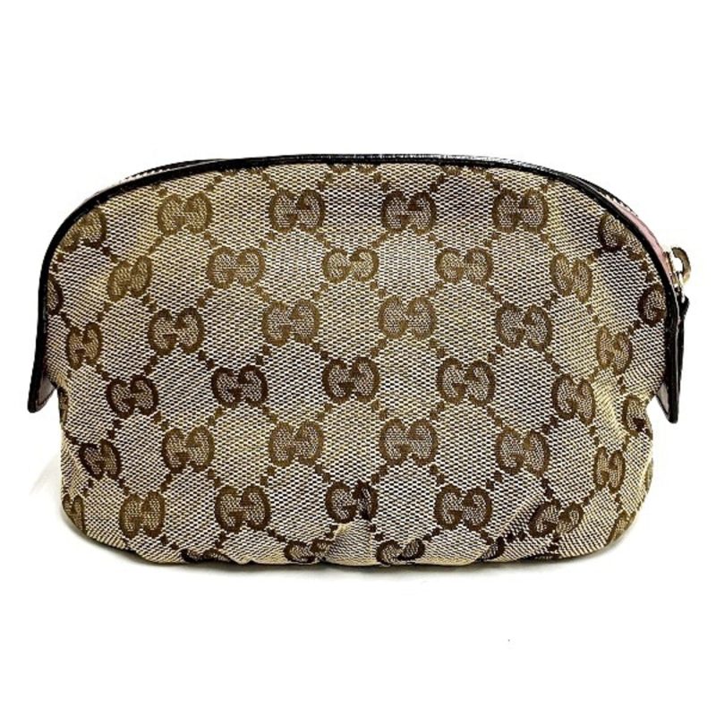 Gucci Gg Canvas  pink Gg Canvas Leather Pouch (Pre-Owned) - Barde - Image 2