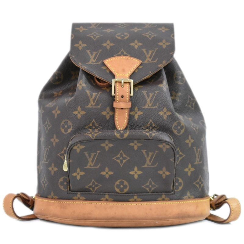 Louis Vuitton Montsouris Mm  Canvas Backpack Bag - Barde