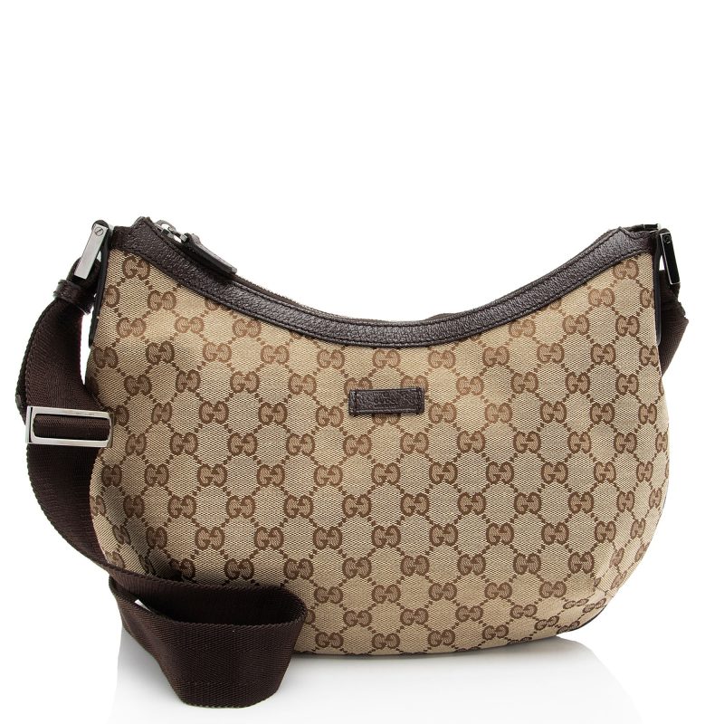 Gucci GG Canvas Half Moon Medium Messenger - Barde