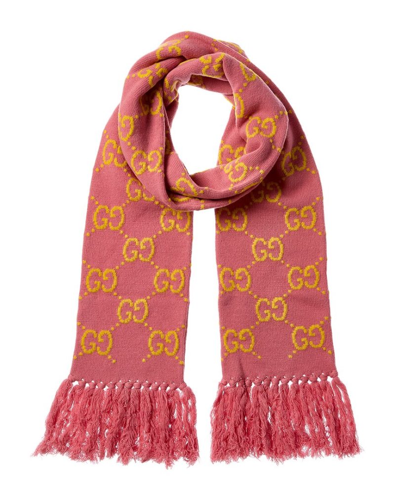 Gucci GG Logo Wool Scarf - Barde