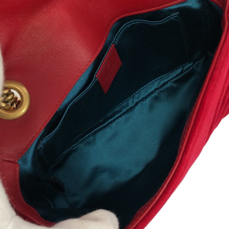 Gucci Gg Marmont  Velvet Shoulder Bag () - Barde - Image 5