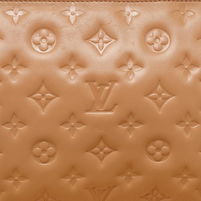 Louis Vuitton Taupe Monogram Embossed Leather Coussin Pm Bag - Barde - Image 3