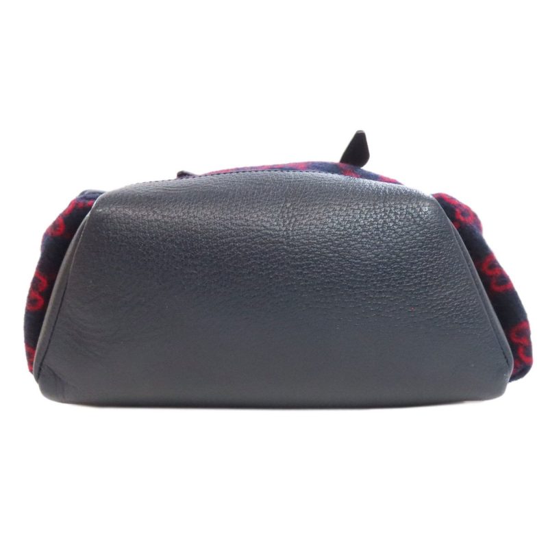 Gucci Navy  Color Wool Backpack (Pre-Owned) - Barde - Image 4