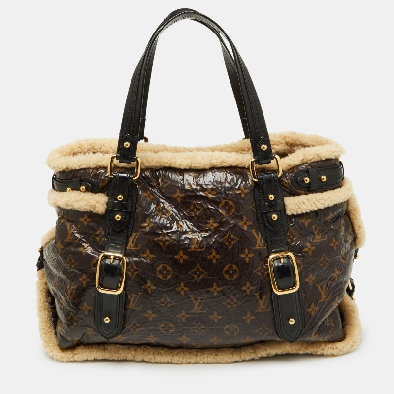 Louis Vuitton Monogram Limited Edition Shearling Sac Thunder Bag - Barde