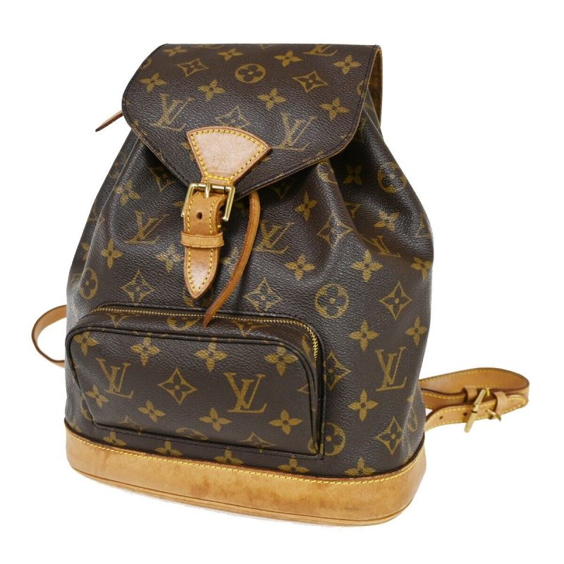 Louis Vuitton Montsouris Mm  Canvas Backpack Bag - Barde