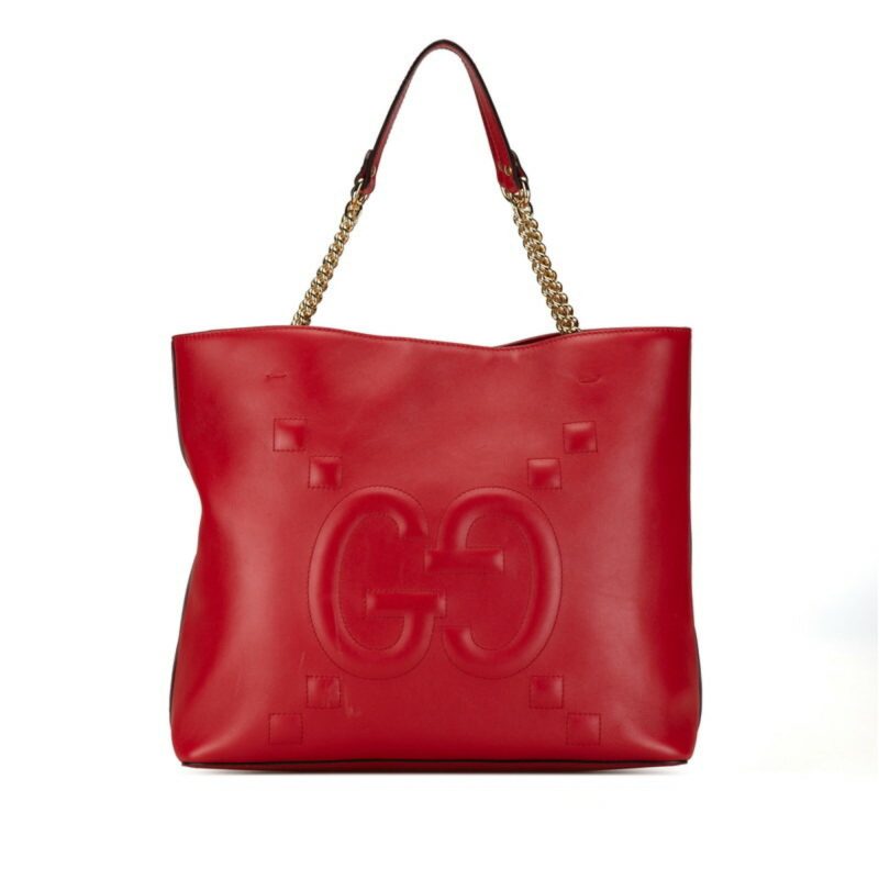 Gucci  Leather Handbag Shoulder Bag Tote Bag (Pre-Owned) - Barde