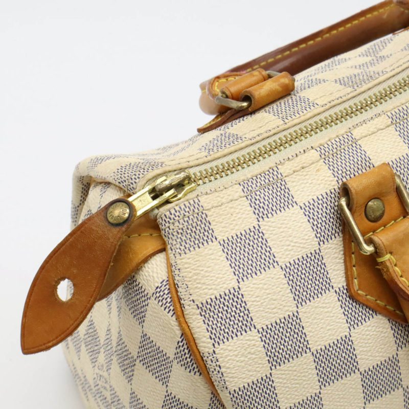 Louis Vuitton Damier Azur Speedy 25 Handbag - Barde - Image 5