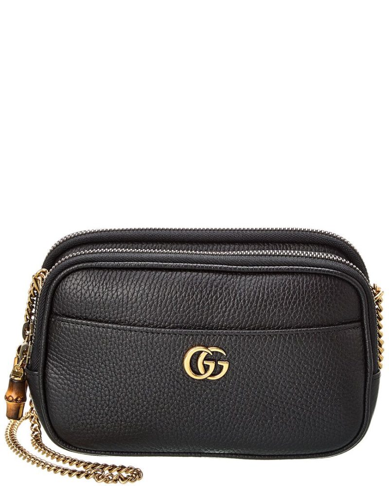 Gucci Double G Super Mini Leather Crossbody - Barde