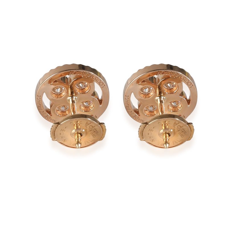 Louis Vuitton Sun Blossom Diamond Earring in 18k Rose Gold 0.40 CTW - Barde - Image 2