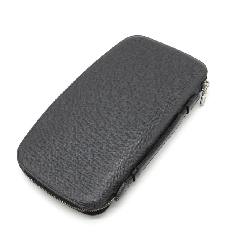 Louis Vuitton Taiga Leather Organizer Travel Case Black - Barde - Image 2