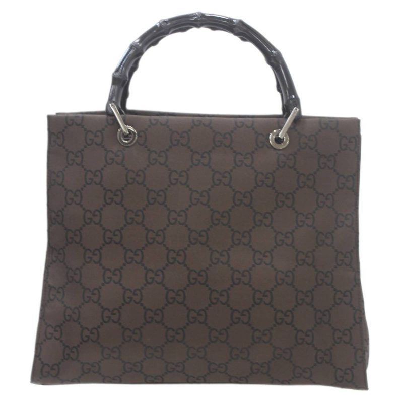 Gucci  Canvas Leather Tote Bag (Pre-Owned) - Barde - Image 2